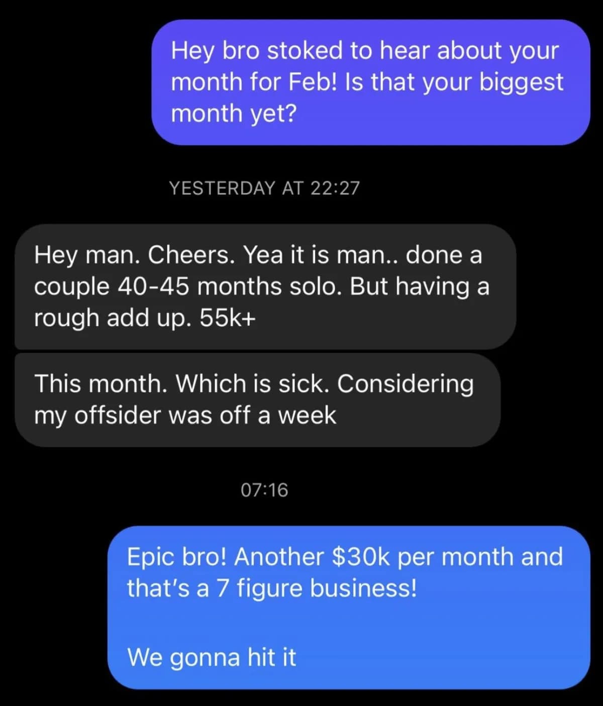 Client testimonial — 7-figure auto business