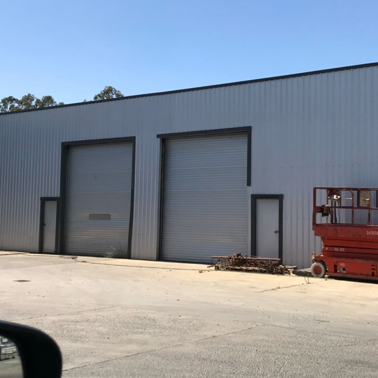 The shed — first leased workshop space at $350 per week